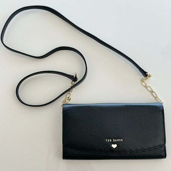 NWOT Ted Baker SAFINNA Scallop Purse - Black - Picture 6 of 7